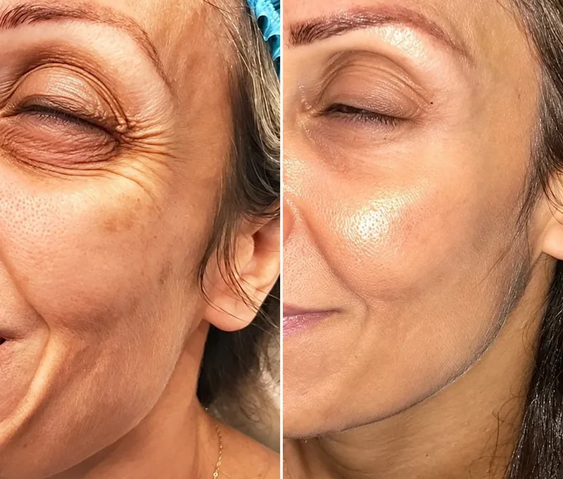 Eyes wrinkles correction